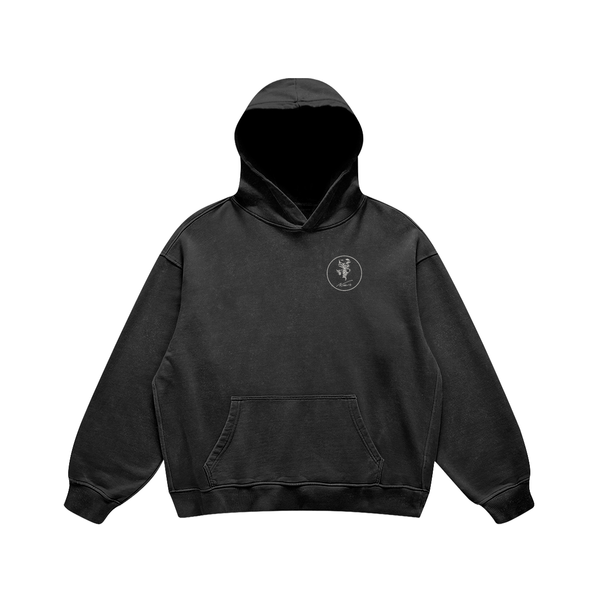 MEDUSIS HOODIE FADED BLACK