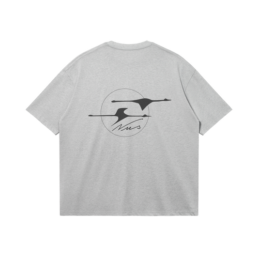 SWAN TEE HEATHER GRAY