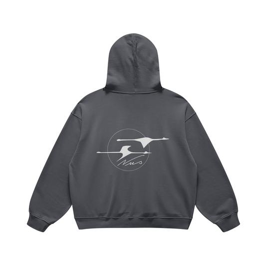 SWAN HOODIE CARBON GRAY