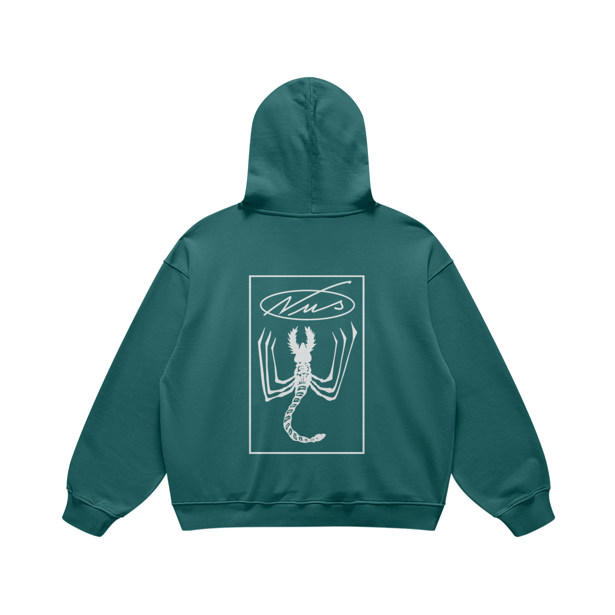 SCORPION HOODIE BLUEISH GREEN