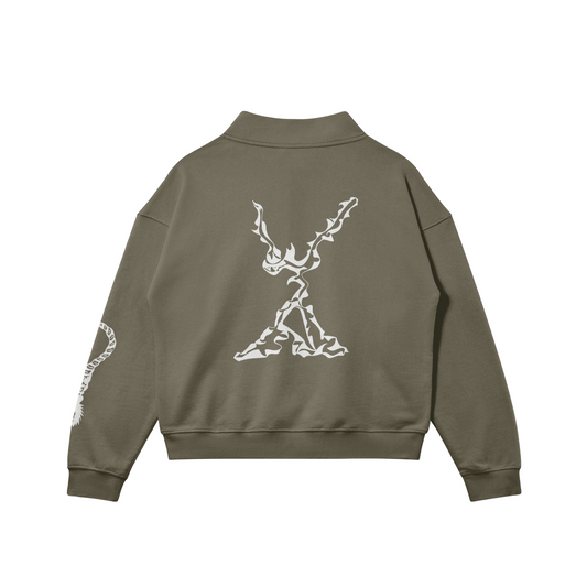 SCORPION HALF ZIP SWEATSHIRT CAMEL